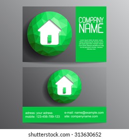vector abstract business card