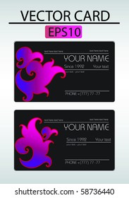 Vector abstract business card