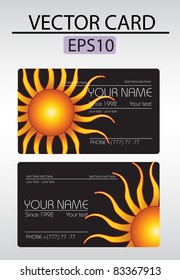 Vector abstract business card