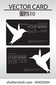 Vector abstract business card