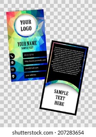 Vector Abstract Business Card, Creative