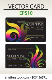 Vector abstract business card with place for your text