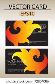 Vector abstract business card with place for your text