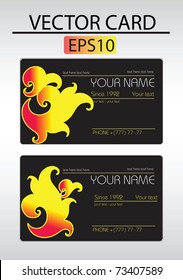 Vector abstract business card with place for your text