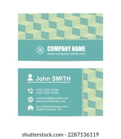 Vector abstract business card template