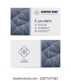 Vector abstract business card template