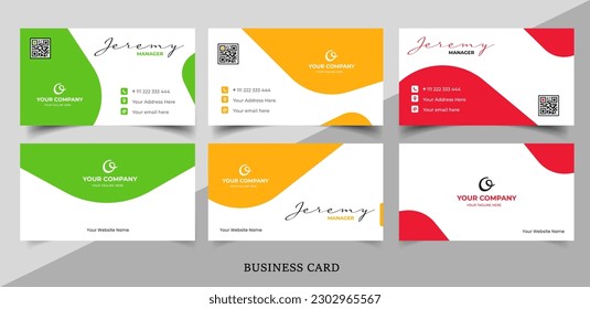 vector abstract business card template