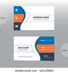 Vector abstract business cards. 