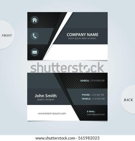 Vector abstract business cards. 