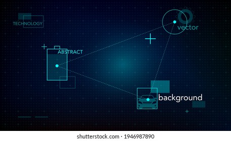 Antecedentes de la tecnología de diseño empresarial abstracto de vectores.