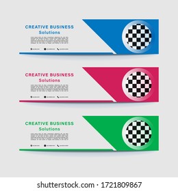 Vector abstract business web with a modern and elegant style banner design template