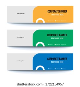 Vector abstract business web with a modern and elegant style banner design template.