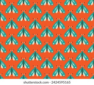 Vector Abstracto Estrella De La Mariposa Diseño De Patrón Sin Costura Collage Divertido Collage Colección De Insectos De Verano Patrón De Tela O Papel Pintado Camisa Textil Imprimir Vestido Falda Niños Imprimir Diseño