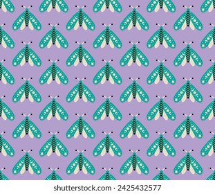 Vector Abstract Butterfly Star Seamless Pattern Design Funny Collage Butterfly Collection Summer Insect Pattern Fabric Or Wallpaper Shirt Textile Print Dress Skirt Kids Print Design