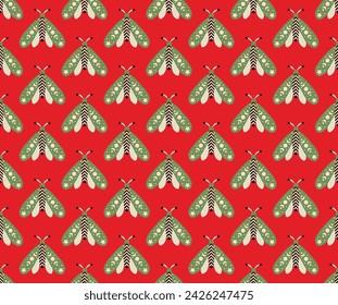 Vector Abstract Butterfly Star Seamless Pattern Design Funny Collage Butterfly Collection Summer Insect Pattern Fabric Or Wallpaper Shirt Textile Print Dress Skirt Kids Print Design