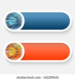 vector abstract button