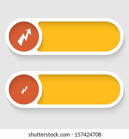 vector abstract buttons with flash