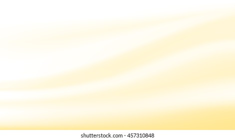 Vector abstract calm yellow waves background. White lines backdrop