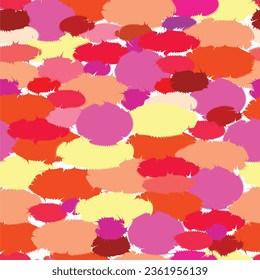 Vector abstract camouflage seamless pattern repeat background. Colorful spots and splashes