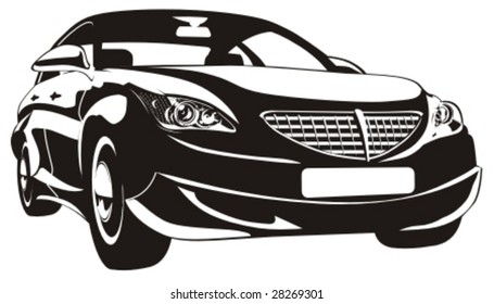 Vector abstract car isolated. More vector cars see in my portfolio