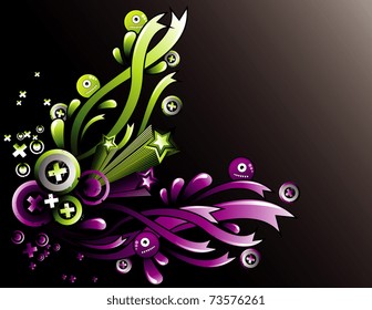 vector abstract cartoon illustration
