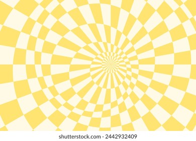 Vektor-abstrakt karierter Hintergrund. Einfache Illustration mit optischer Täuschung, op Art.