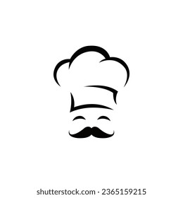vector abstract chef hat logo