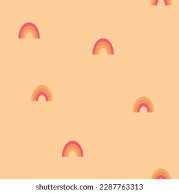 Vectores abstractos de arcos infantiles repiten fondo de patrón. Perfecto para proyectos de tela, scrapbooking y fondo de pantalla. Ilustración del vector