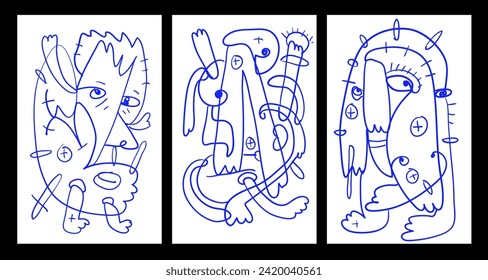 Vector  Abstract Children Doodle illustration for Summer Coloring Book