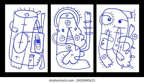 Vector  Abstract Children Doodle illustration for Summer Coloring Book