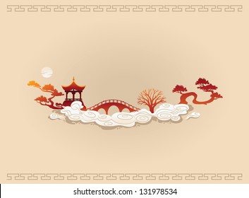 Vector of Abstract Chinese Background