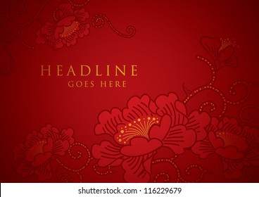 vector of abstract chinese new year graphic and background