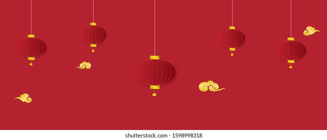 vector of abstract chinese new year graphic and background