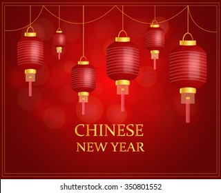 vector of abstract chinese new year graphic and background