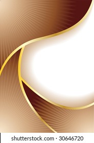 Vector abstract chocolate banner; clip-art