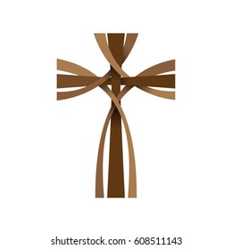 Vector abstract Christ crucifix; three crosses
