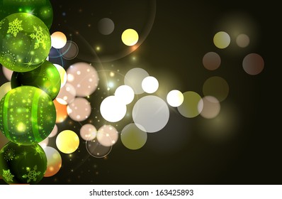 Vector Abstract Christmas Background, Eps10 Vector,Gradient Mesh and Transparency used