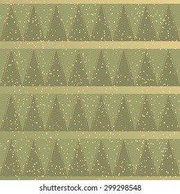 vector abstract Christmas background. Stylized Christmas trees