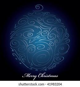 vector abstract christmas ball