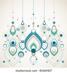vector abstract christmas decorations