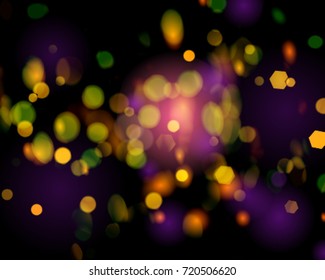Vector abstract christmas lights on background.