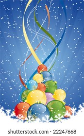 Vector Abstract Christmas and New Year's background