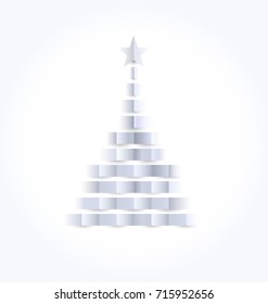 Vector abstract christmas tree