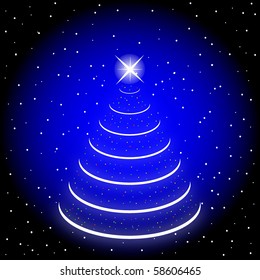 Vector abstract Christmas Tree Image