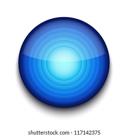 Vector abstract circle app icon on white background. Eps10
