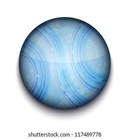 Vector abstract circle app icon on white background. Eps10