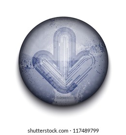 Vector abstract circle app icon on white background. Eps10