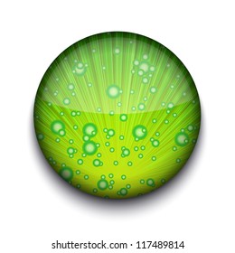 Vector abstract circle app icon on white background. Eps10