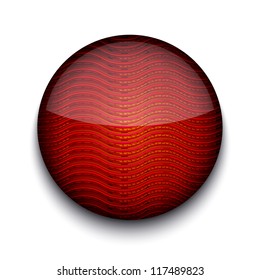 Vector abstract circle app icon on white background. Eps10