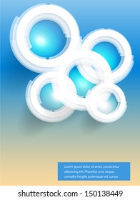 Vector abstract circle background